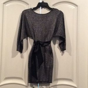 XOXO Sparkly Silver Dress